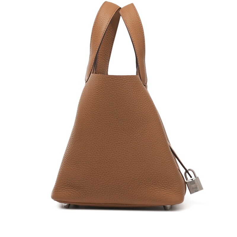 Hermès Biscuit Clemence Picotin Lock 18 Palladium Hardware - Image 3